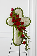 Floral Cross Easel Floral Cross Easel